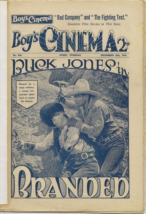 BOYS CINEMA magazine side cover Issue 628 26 December 1931