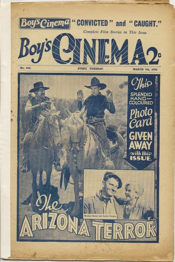 BOYS CINEMA magazine side cover Issue 638 5 March 1932