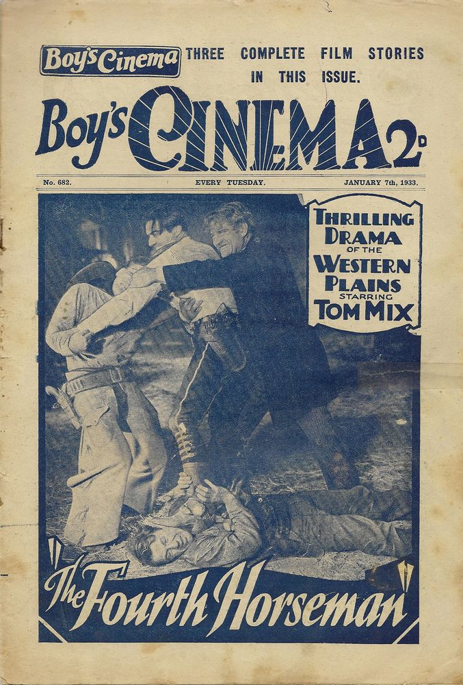 BOYS CINEMA magazine side cover Issue 682 7 January 1933