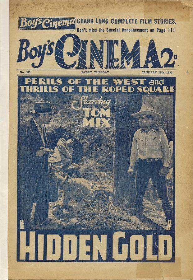 BOYS CINEMA magazine side cover Issue 685 28 January 1933