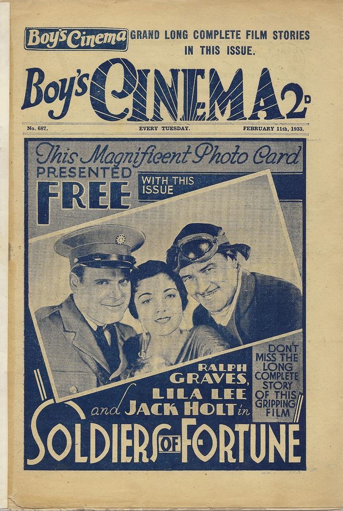 BOYS CINEMA magazine side cover Issue 687 11 February 1933