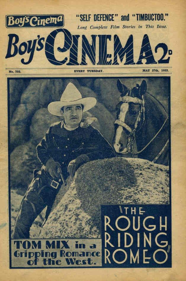 BOYS CINEMA magazine side cover Issue 702 27 May 1933