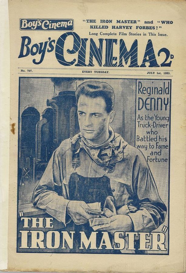 BOYS CINEMA magazine side cover Issue 707 1 July 1933