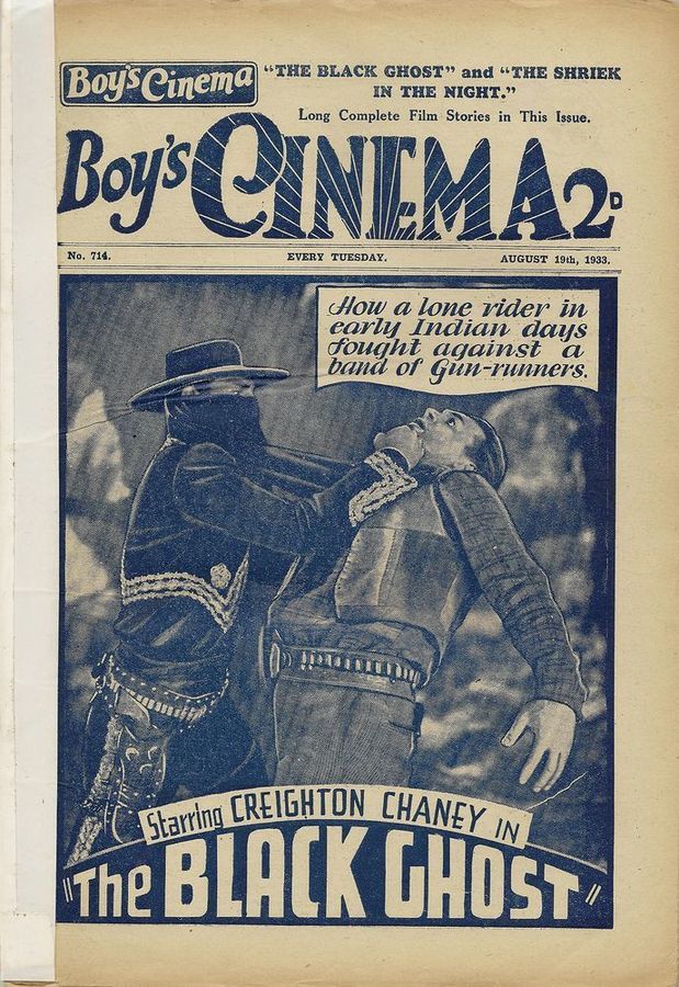 BOYS CINEMA magazine side cover Issue 714 19 August 1933