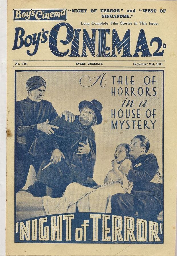 BOYS CINEMA magazine side cover Issue 716 2 September 1933