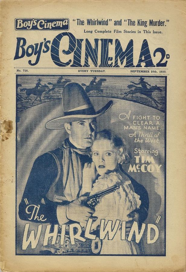 BOYS CINEMA magazine side cover Issue 718 16 September 1933