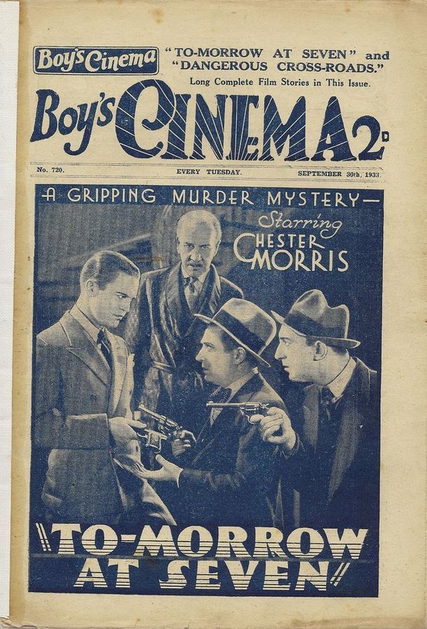 BOYS CINEMA magazine side cover Issue 720 30 September 1933