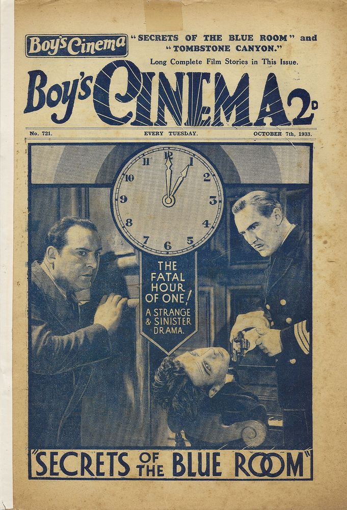 BOYS CINEMA magazine side cover Issue 721 7 October 1933