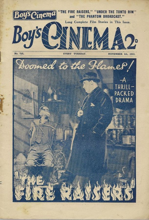BOYS CINEMA magazine side cover Issue 725 4 November 1933