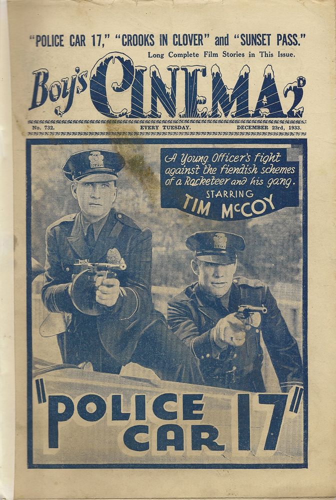 BOYS CINEMA magazine side cover Issue 732 23 December 1933
