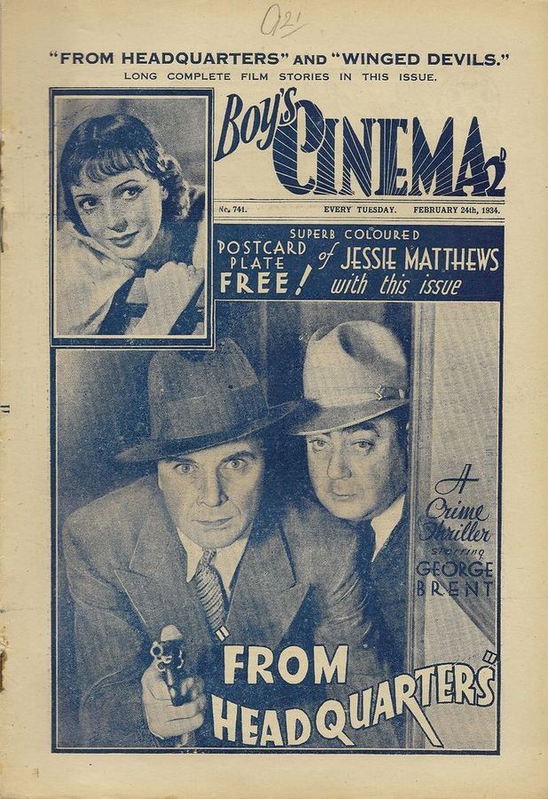 BOYS CINEMA magazine side cover Issue 741 24 February 1934