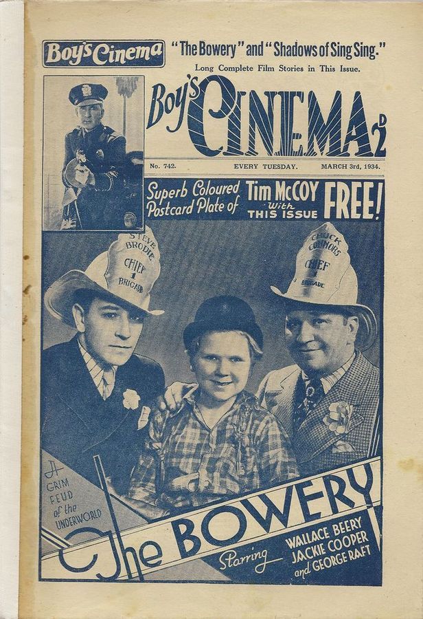 BOYS CINEMA magazine side cover Issue 742 3 March 1934