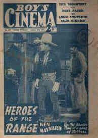 BOYS CINEMA magazine side cover Issue 933 30 October 1937