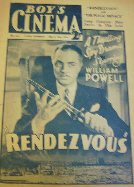BOYS CINEMA magazine side cover Issue 849 21 March 1936