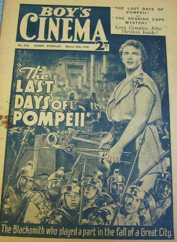 BOYS CINEMA magazine side cover Issue 850 28 March 1936