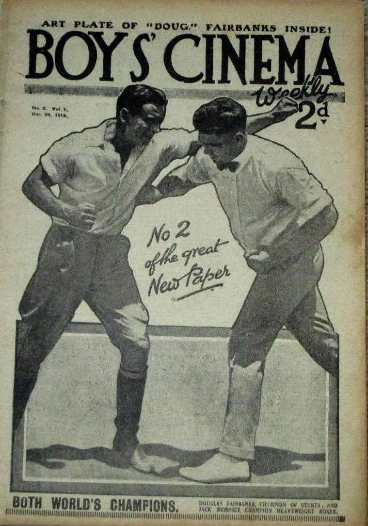 BOYS CINEMA magazine side cover Issue 2 20 December 1919