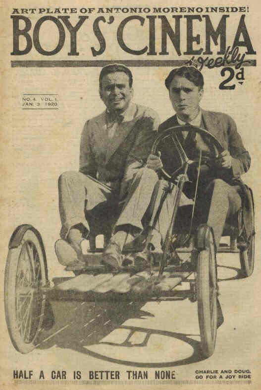 BOYS CINEMA magazine side cover Issue 4 3 January 1920