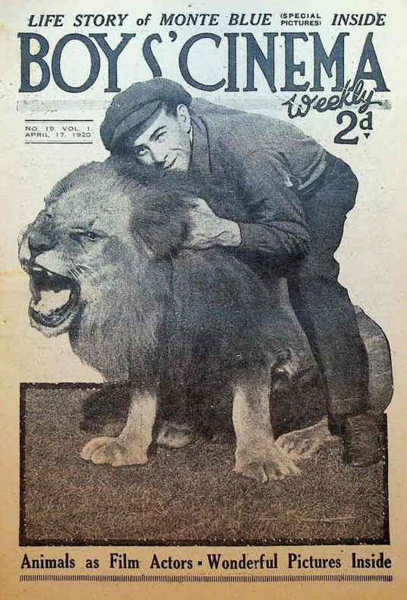 BOYS CINEMA magazine side cover Issue 19 17 April 1920