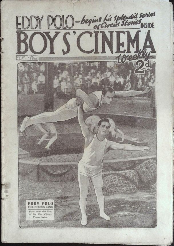 BOYS CINEMA magazine side cover Issue 21 1 May 1920