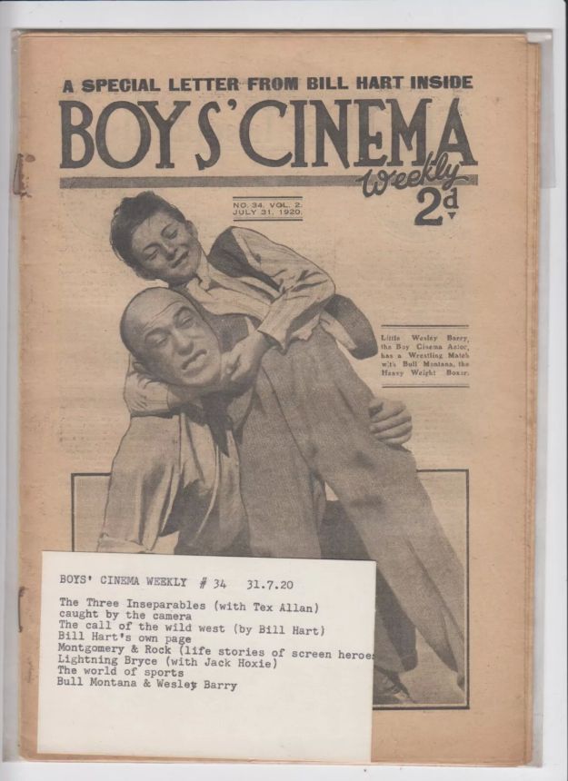 BOYS CINEMA magazine side cover Issue 34 31 July 1920