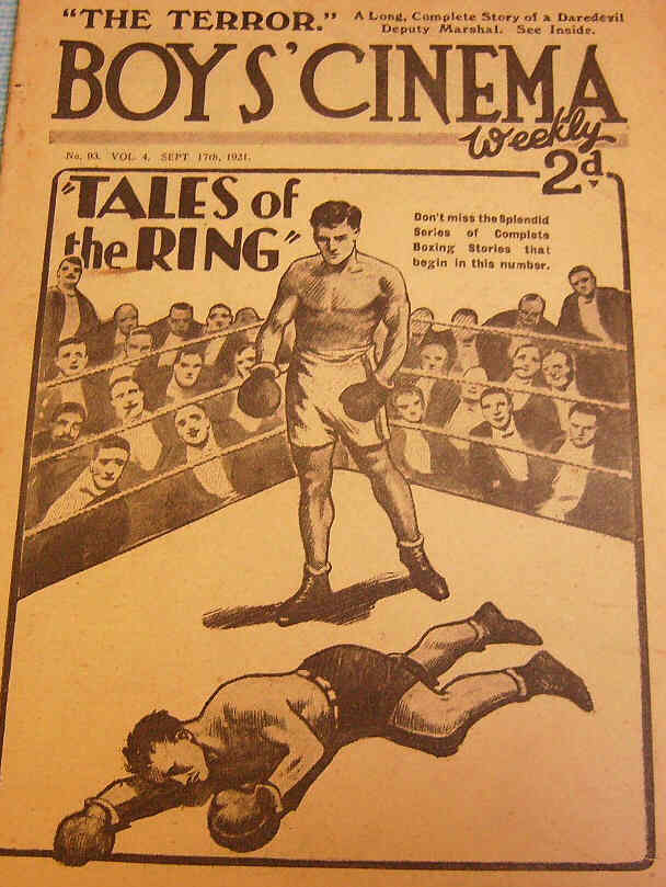 BOYS CINEMA magazine side cover Issue 93 17 September 1921