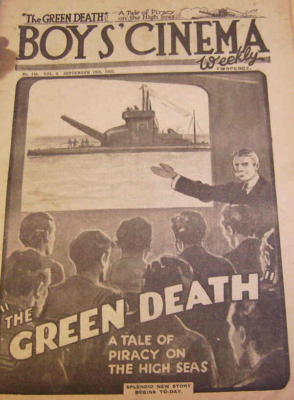 BOYS CINEMA magazine side cover Issue 145 16 September 1922