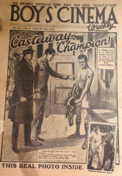BOYS CINEMA magazine side cover Issue 162 13 January 1923