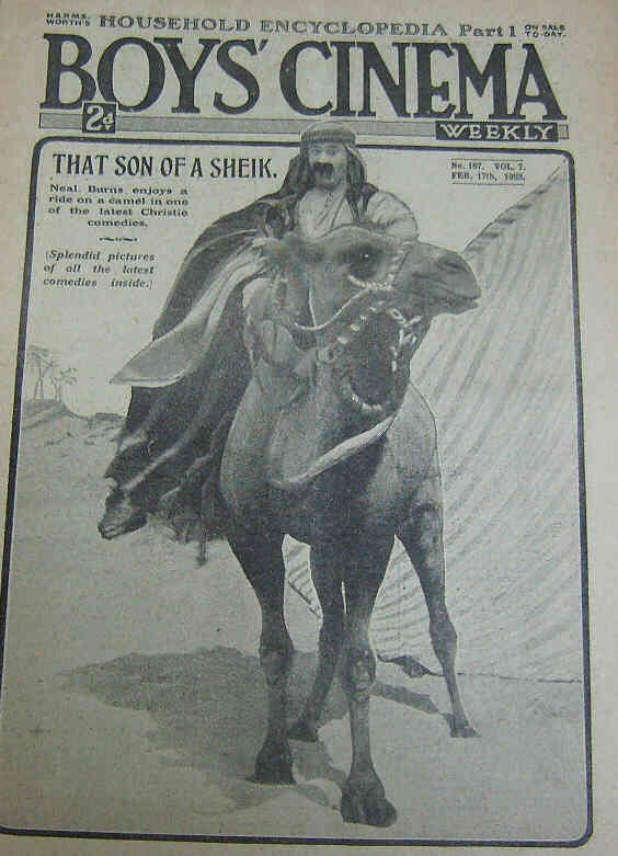 BOYS CINEMA magazine side cover Issue 167 17 February 1923