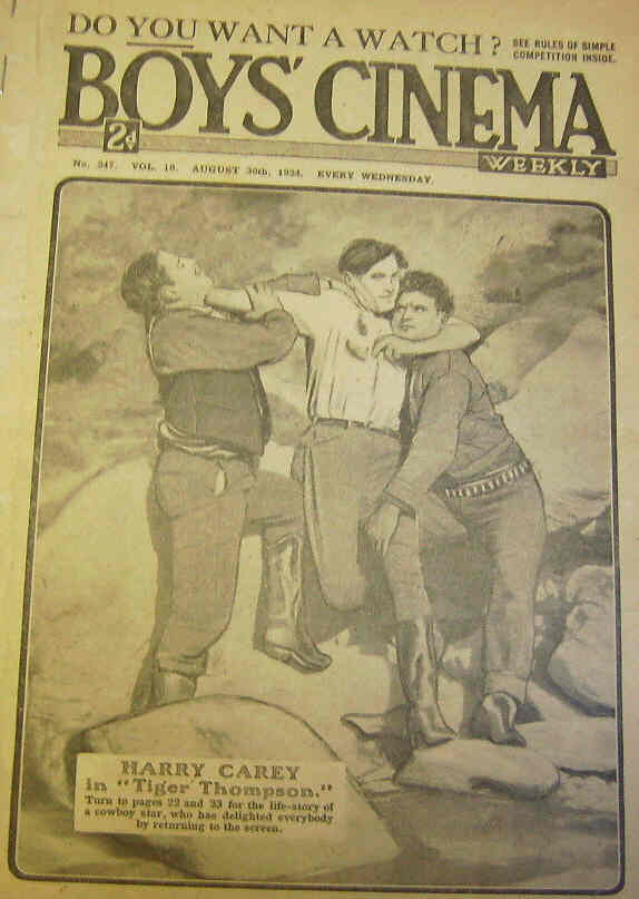 BOYS CINEMA magazine side cover Issue 247 30 August 1924