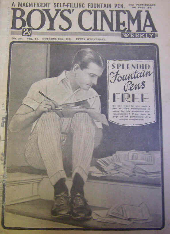 BOYS CINEMA magazine side cover Issue 254 18 October 1924