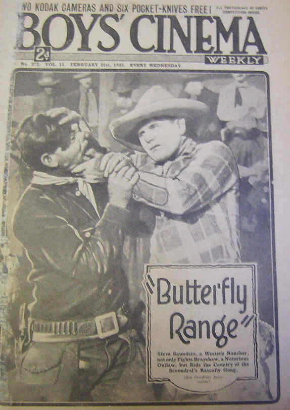 BOYS CINEMA magazine side cover Issue 272 21 February 1925