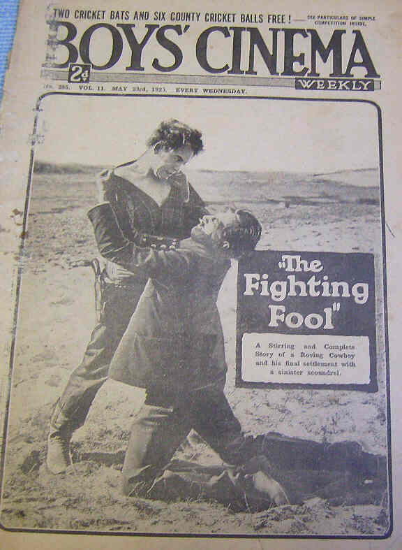 BOYS CINEMA magazine side cover Issue 285 23 May 1925