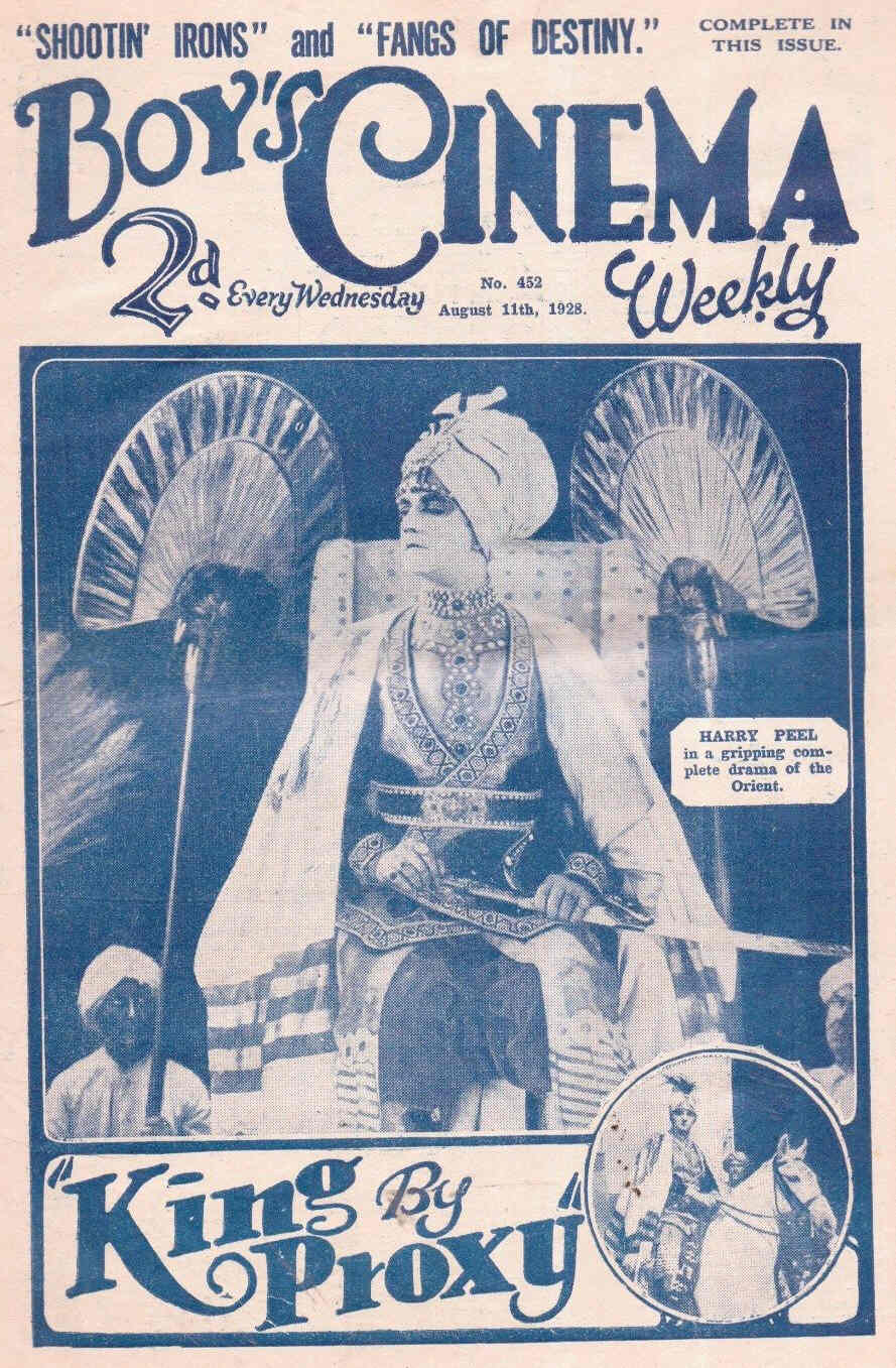 BOYS CINEMA magazine side cover Issue 452 11 August 1928