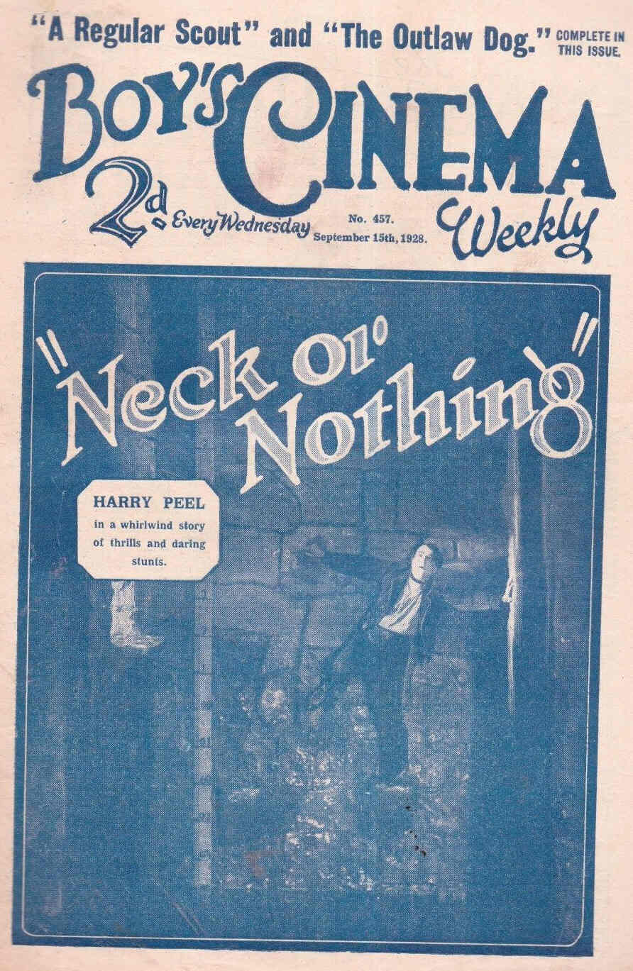 BOYS CINEMA magazine side cover Issue 457 15 September 1928