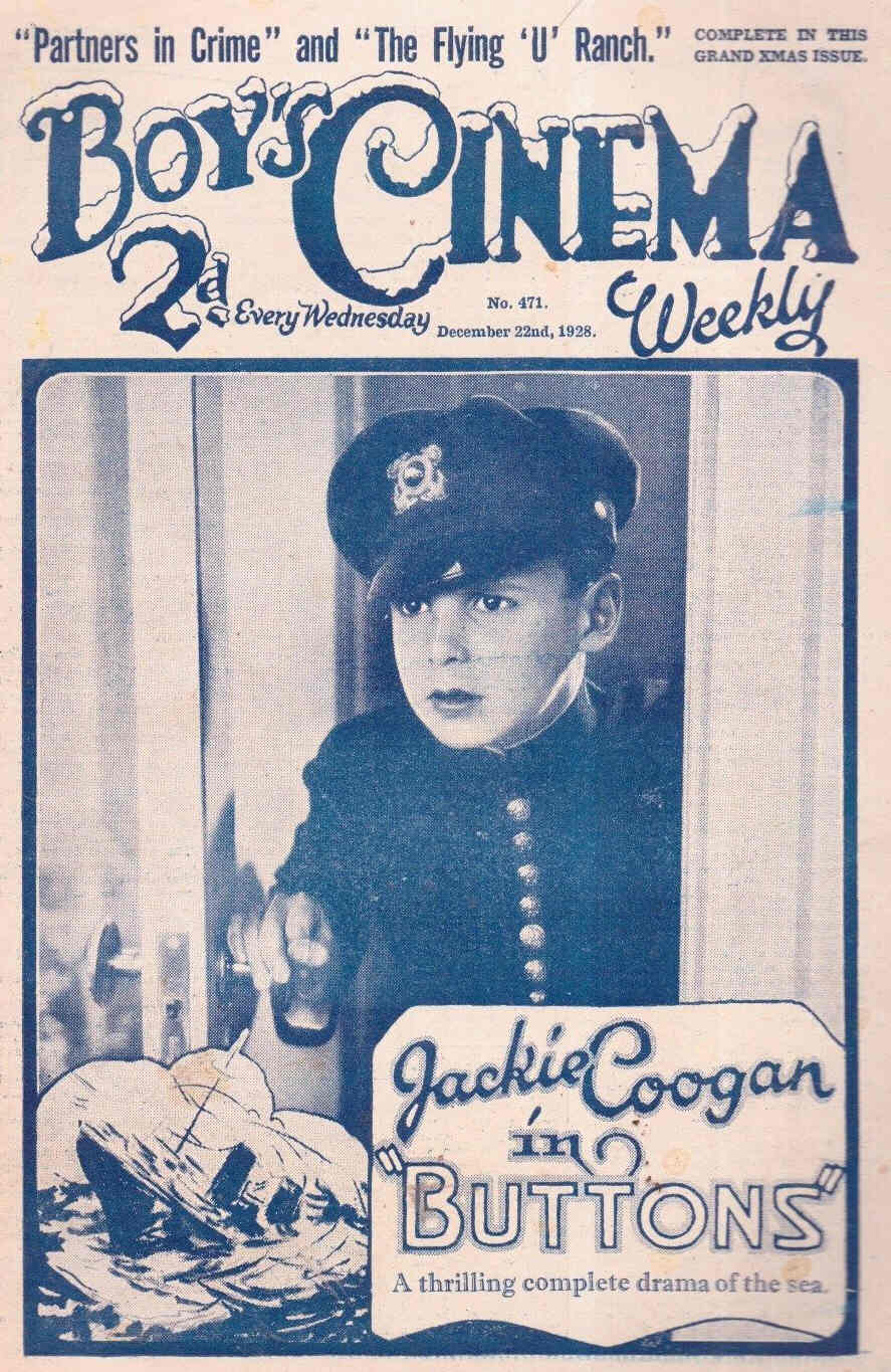 BOYS CINEMA magazine side cover Issue 471 22 December 1928