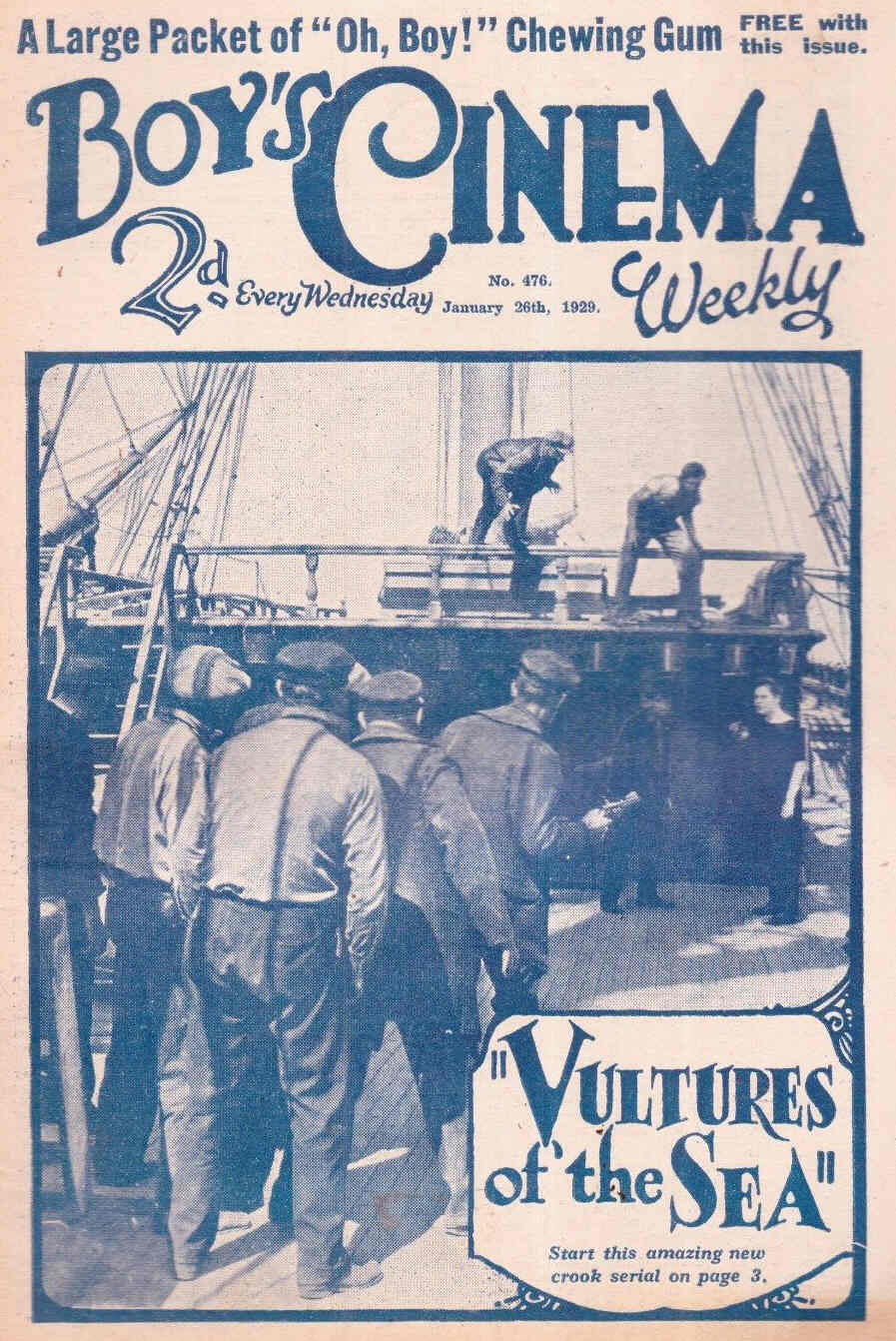 BOYS CINEMA magazine side cover Issue 476 26 January 1929