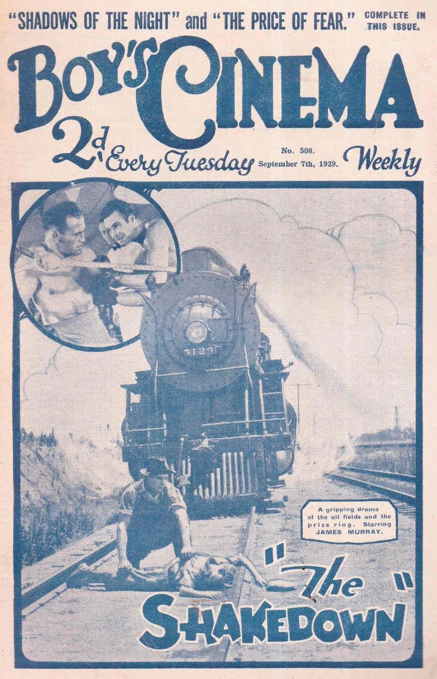 BOYS CINEMA magazine side cover Issue 508 7 September 1929