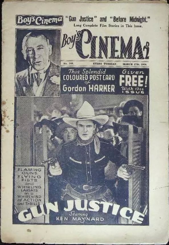 BOYS CINEMA magazine side cover Issue 744 17 March 1934