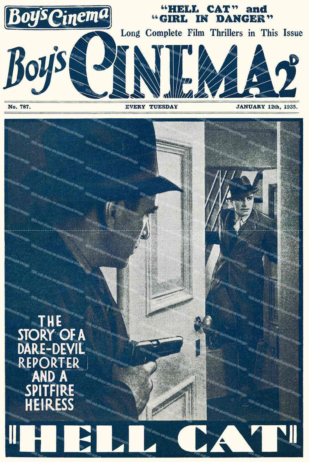 BOYS CINEMA magazine side cover Issue 787 12 January 1935