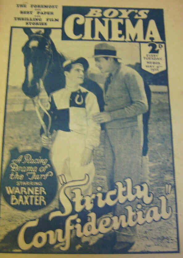 BOYS CINEMA magazine side cover Issue 803 4 May 1935