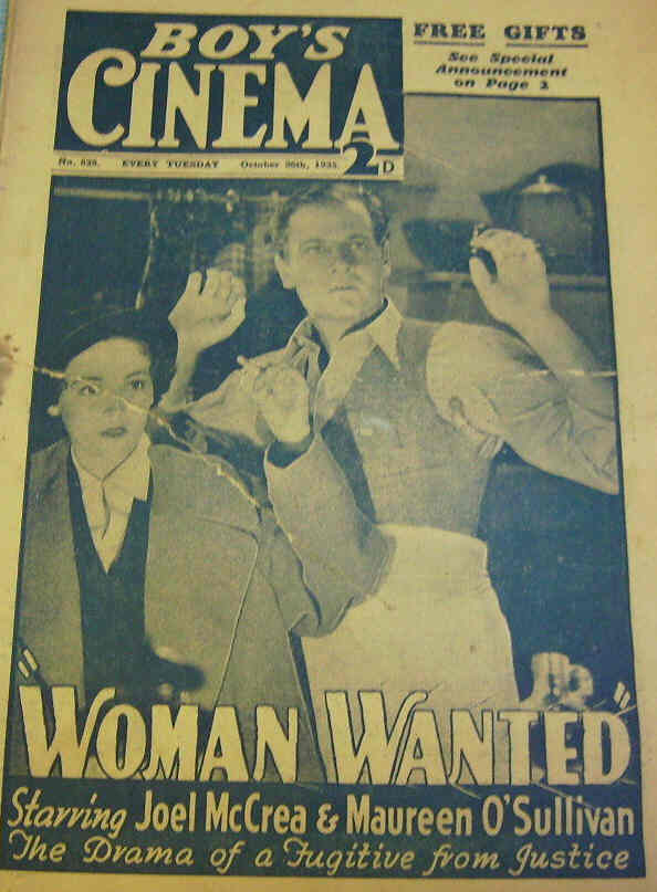 BOYS CINEMA magazine side cover Issue 828 26 October 1935