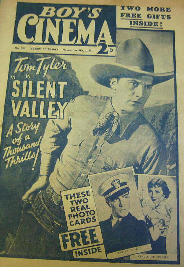 BOYS CINEMA magazine side cover Issue 830 9 November 1935
