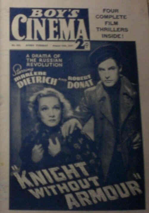 BOYS CINEMA magazine side cover Issue 922 14 August 1937