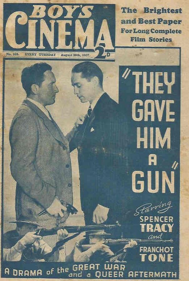 BOYS CINEMA magazine side cover Issue 924 28 August 1937