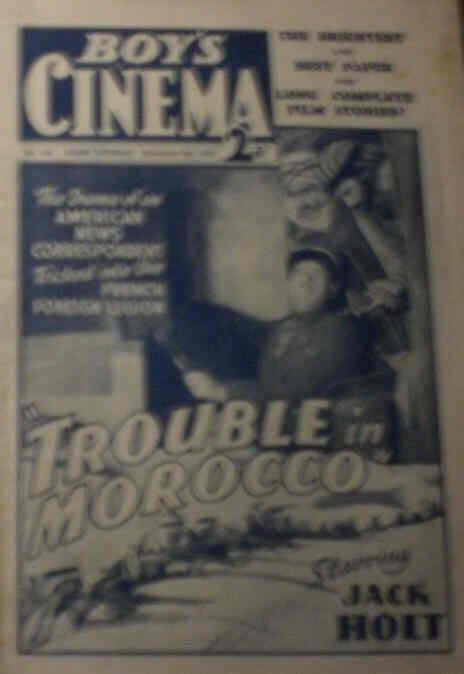 BOYS CINEMA magazine side cover Issue 934 6 November 1937