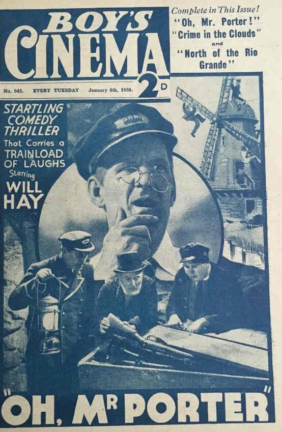 BOYS CINEMA magazine side cover Issue 943 8 January 1938