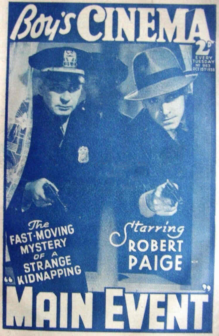 BOYS CINEMA magazine side cover Issue 983 15 October 1938