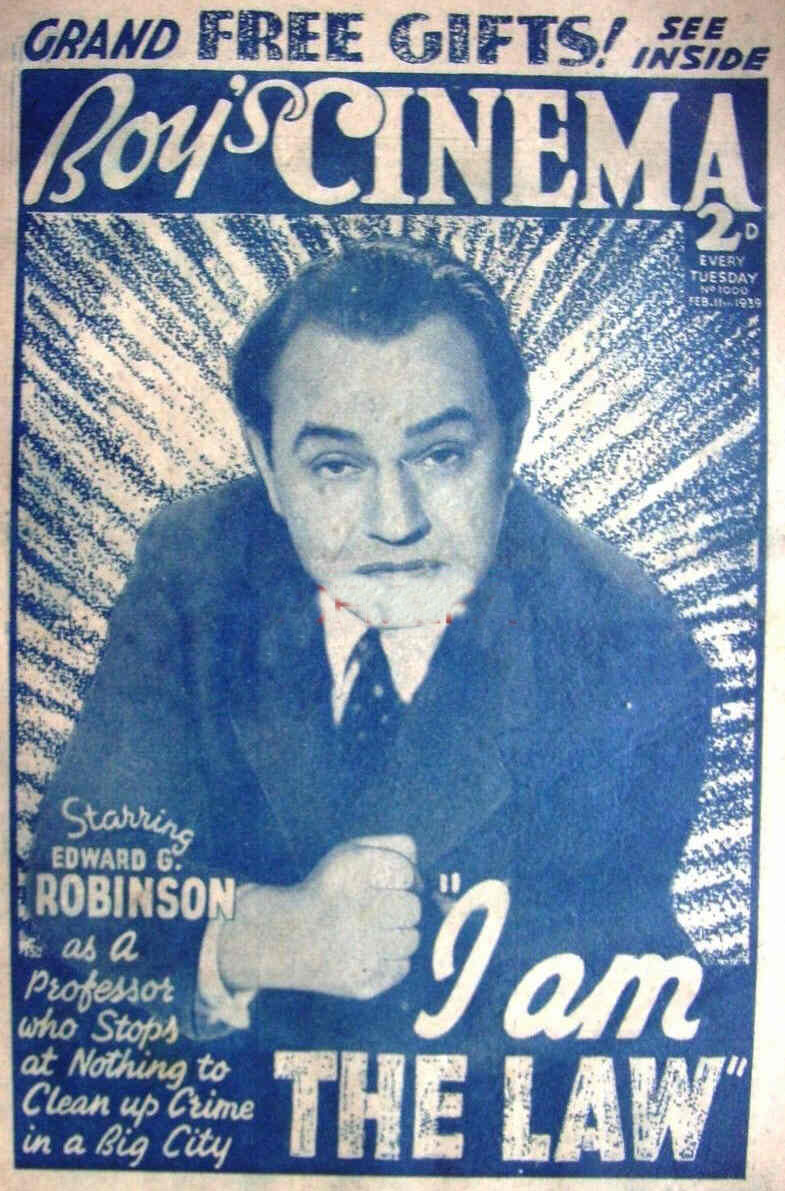 BOYS CINEMA magazine side cover Issue 1000 11 February 1939
