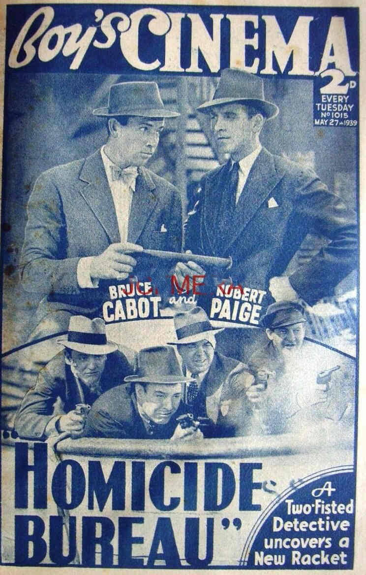 BOYS CINEMA magazine side cover Issue 1015 27 May 1939