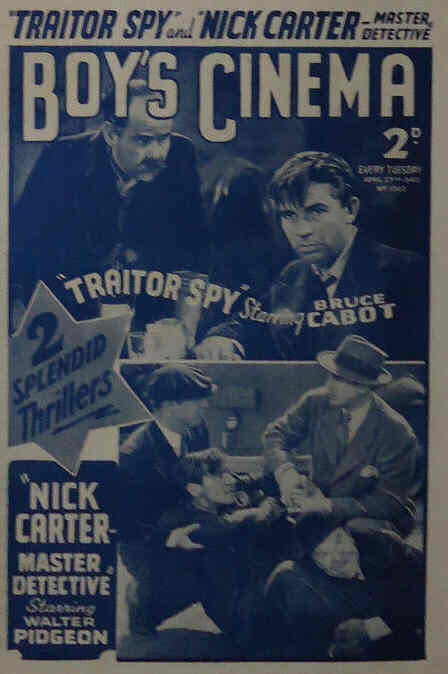 BOYS CINEMA magazine side cover Issue 1063 27 April 1940